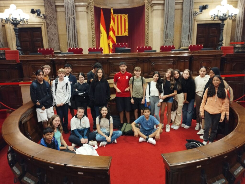 Alumnat de 3r d'ESO al Parlament de Catalunya