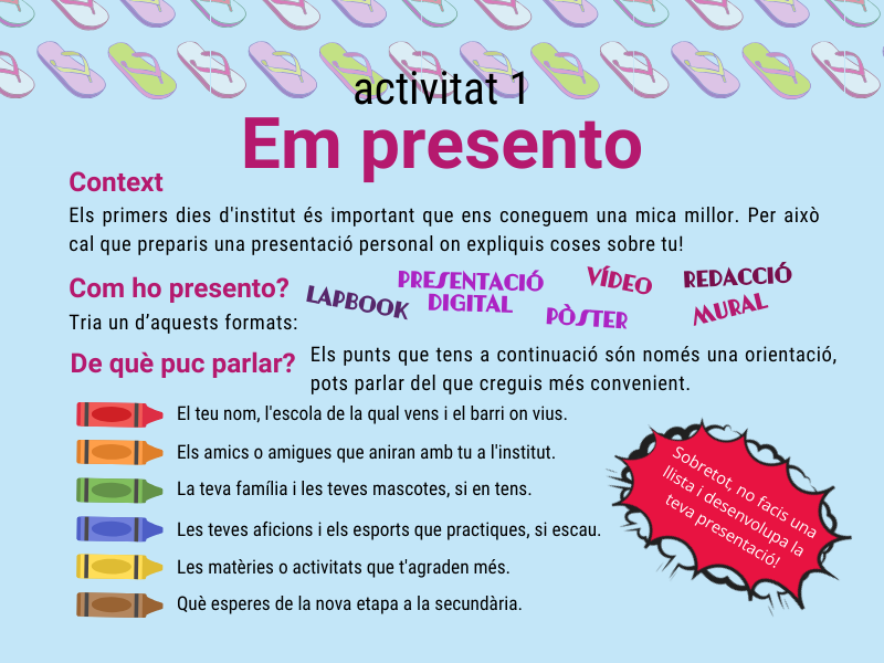 Activitat 1 Em presento