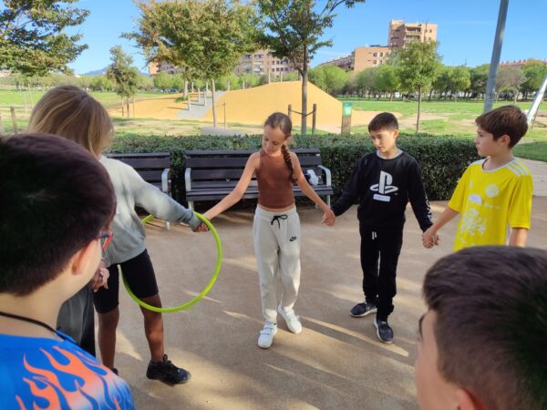 Alumnes en la sortida tutorial de 1r d'ESO del curs 2024-2025