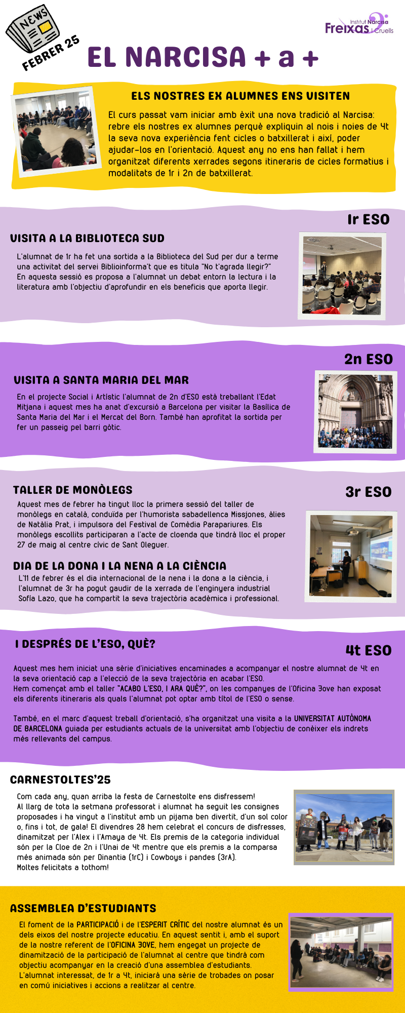 Narcisa + a + febrer 2025