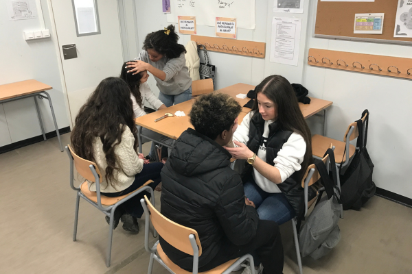 Taller de maquillatge en el projecte Narcisa de cine.