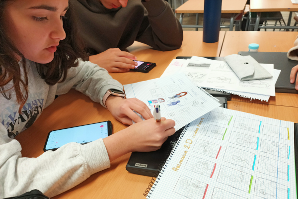 Procés de preparació d'un curtmetratge d'animació.