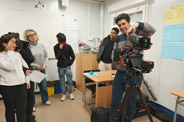 Taller de Guillem Barceló en el projecte Narcisa de cine.