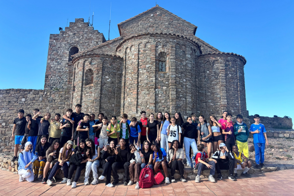 2n ESO a la Mola en l'excursió Fem el cim