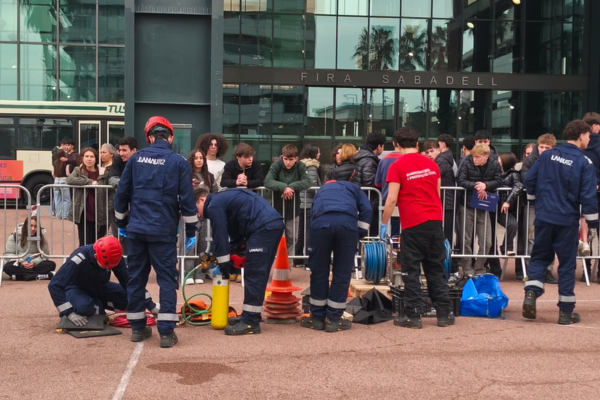 Alumnat de 4t ESO a la Fira de Formació i Treball.