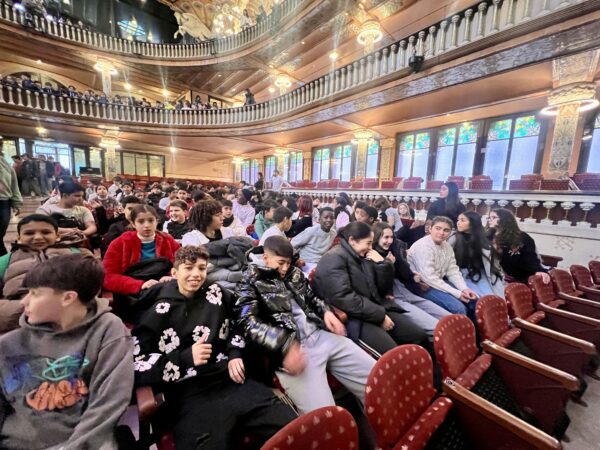 Alumnat de 1r d'ESO al Palau de la Música de Barcelona.