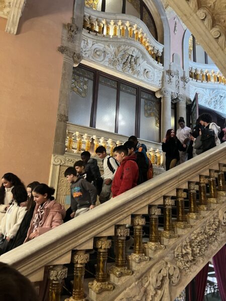 Alumnat de 1r d'ESO al Palau de la Música de Barcelona.
