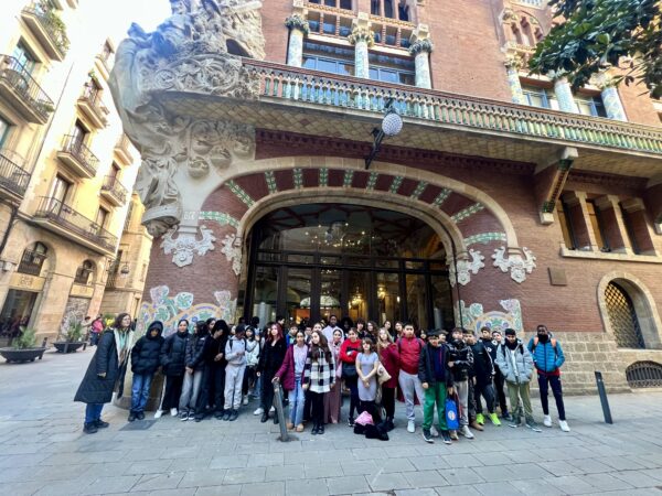 Alumnat de 1r d'ESO al Palau de la Música de Barcelona.