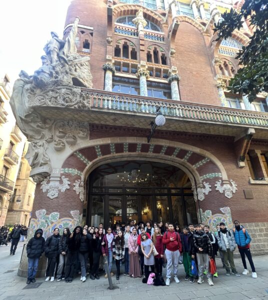 Alumnat de 1r d'ESO al Palau de la Música de Barcelona.
