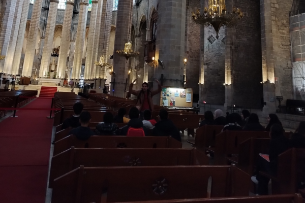 Alumnat de 2n d'ESO a Santa Maria del Mar de Barcelona