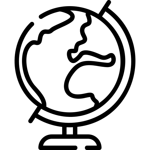 Icona d'un globus terraqüi