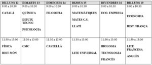 calendari avaluacions