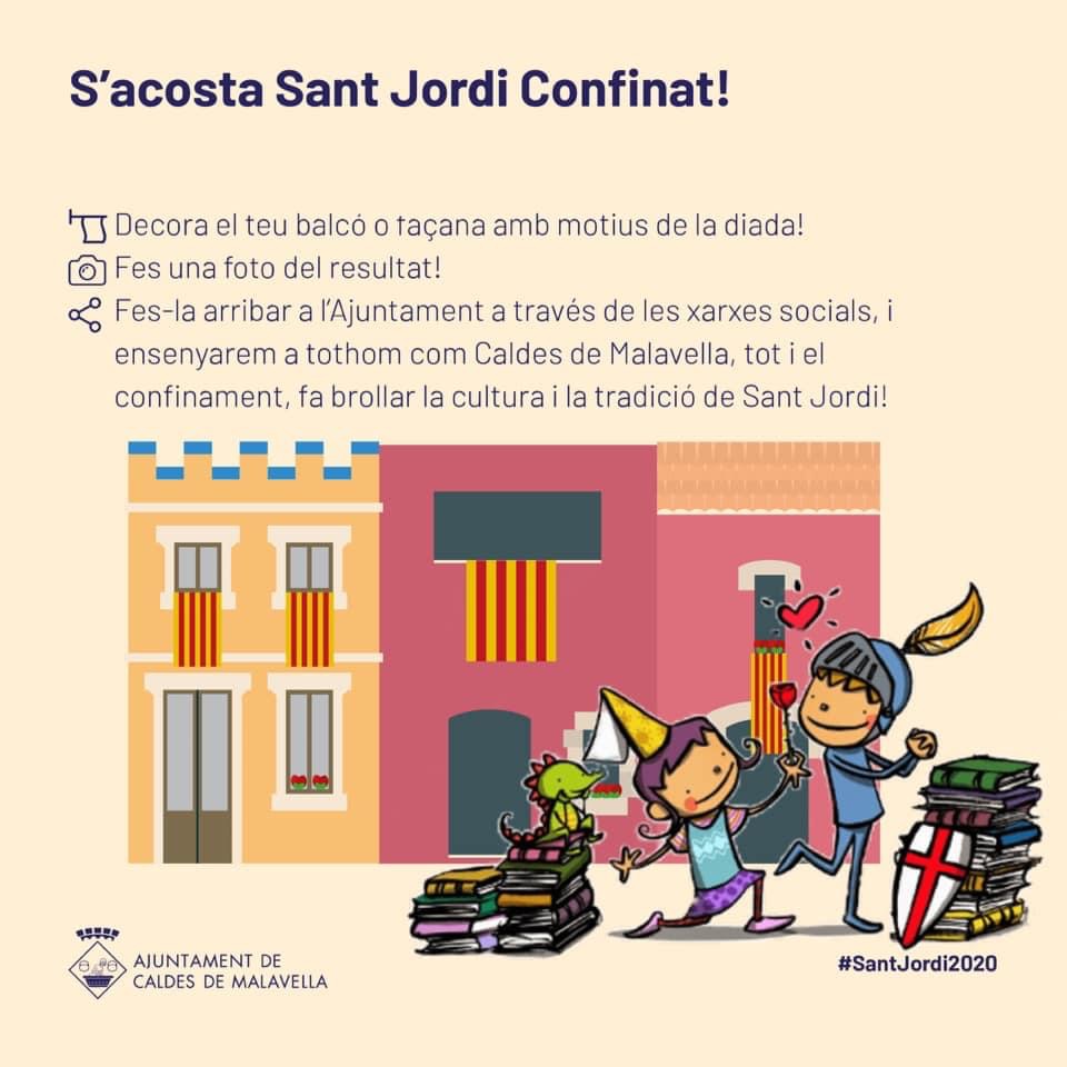 Cartell de l'Ajuntament de Caldes de Malavella