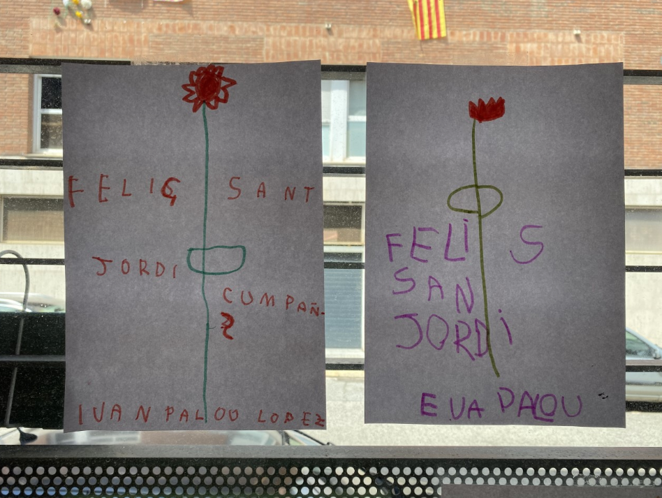 Missatge de l'Ivan de 1r i l'Eva de P4