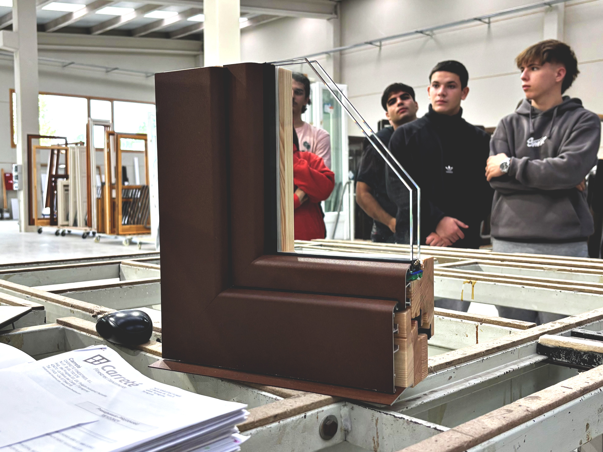 Carreté Finestres visita fàbrica finestres la selva del camp Institut Joan Puig i Ferreter 5