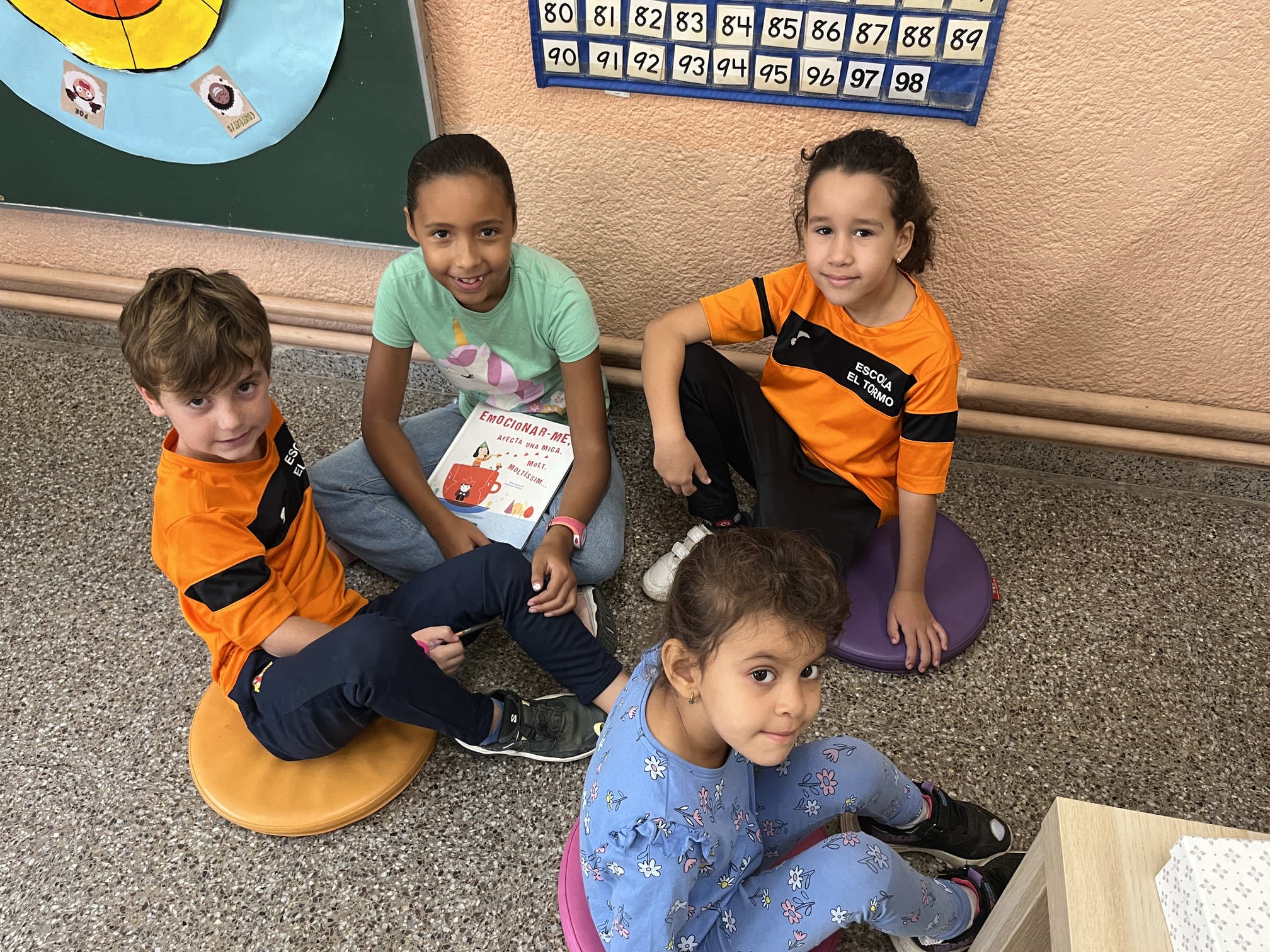 Mar, Aya, Aleix i Inass